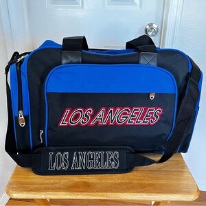 Los Angeles Black and Blue Men's Duffel Bag